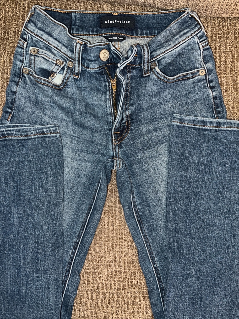 Aeropostale Women's Blue Flare Jeans size 000 short